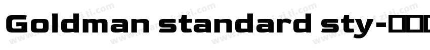 Goldman standard sty字体转换